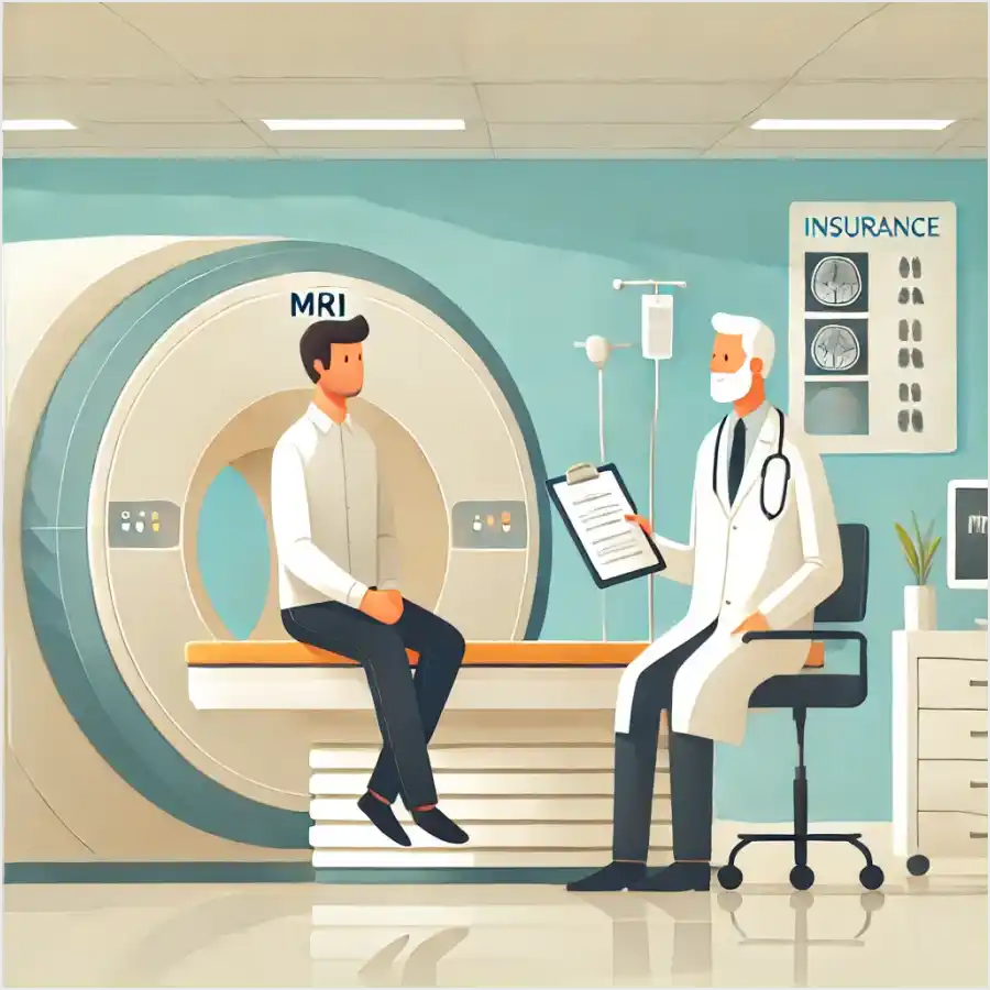 MRI 검사자와 의사 이야기하는 장면